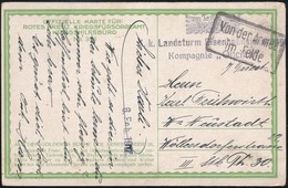 1917 Tábori Posta Képeslap 'K.k. Landsturm Eisenbahnsicherungs Kompagnie Opcina' - Other & Unclassified