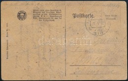 ~1918 Tábori Posta Levelezőlap 'FP 475 A' - Other & Unclassified