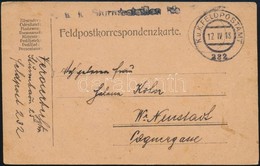 1918 Tábori Posta Levelezőlap / Field Postcard 'K.k. Sturmbataillon' + 'FP 282' - Other & Unclassified