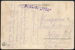 ~1914 Tábori Képeslap Hajóbélyegzővel 'S.M.S. WAL' - Autres & Non Classés