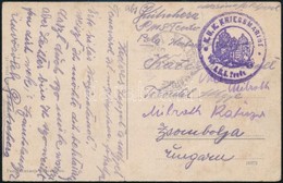 1917 Tábori Posta Képeslap Hajópostával 'S.M.S. TEODO' + 'K.u.K. KRIEGSMARINE MONARCH' - Andere & Zonder Classificatie