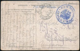 1915 Tábori Posta Képeslap 'K.u.K. RESERVESPITAL ZENICA' , 'K.u.K. MILITARPOST ZENICA' - Other & Unclassified