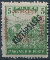 * Szeged 1919 Arató/Köztársaság 5f, Bodor Vizsgálójellel (7.500) - Other & Unclassified