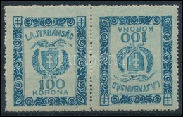 * Nyugat-Magyarország VII. 1921 Lajtabánság 100K Fordított Képállású Pár - Other & Unclassified