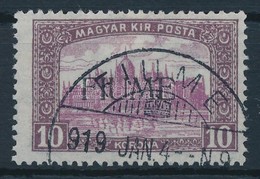 O Fiume 1918 Parlament 10K Gépi II. Felülnyomással (30.000) / Mi 25 With Machine Overprint II. Signed: Bodor - Autres & Non Classés