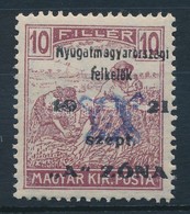 ** Nyugat-Magyarország II. 1921 Arató 10f Garancia Nélkül (20.000) - Altri & Non Classificati