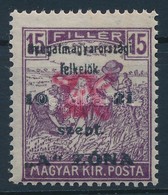 ** Nyugat-Magyarország II. 1921 Arató 15f Garancia Nélkül (80.000) - Altri & Non Classificati