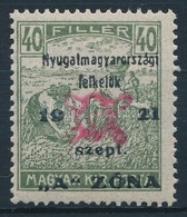 ** Nyugat-Magyarország II. 1921 Arató 40f Garancia Nélkül (80.000) - Altri & Non Classificati