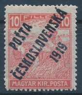 * Posta Ceskoslovenska 1919 Fehérszámú Arató 10f (**120.000) - Other & Unclassified
