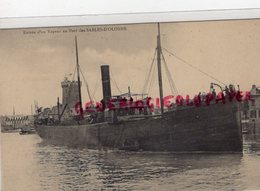 85- SABLES D' OLONNE- ENTREE D' UN VAPEUR AU PORT - EDITEUR LUCIEN AMIAUD - Sables D'Olonne