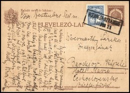 1932 Díjkiegészített Díjjegyes Levelezőlap 'BUDAPEST-SZT.ENDRE' Mozgóposta Bélyegzéssel - Other & Unclassified