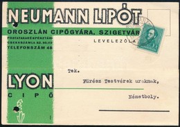 1936 Neumann Lipót Céges Levelezőlapja 'SZIGETVÁR' - Otros & Sin Clasificación