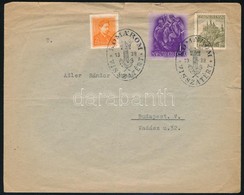 1938 Levél Magyar-csehszlovák Vegyes Bérmentesítéssel és KOMÁROM VISSZATÉRT Bélyegzéssel - Other & Unclassified