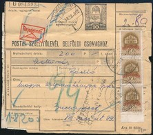 1942 28 Db Dél Visszatér 10f Bélyeg Csomagszállítón - Other & Unclassified