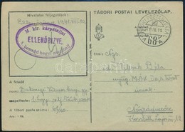 1941 Tábori Posta Levelezőlap 'TP 68 A' + 'M.kir. Kárpátaljai 1. Honvéd Hegyi Zászlóalj' - Sonstige & Ohne Zuordnung