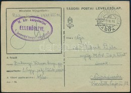 1941 Tábori Posta Levelezőlap 'TP 68 A' + 'M.kir. Kárpátaljai 1. Honvéd Hegyi Zászlóalj' - Otros & Sin Clasificación