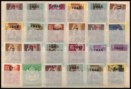 ** O 1945 36 Db Inflációs Bélyeg, Mindegyik Nyomási Eltérésekkel - Autres & Non Classés