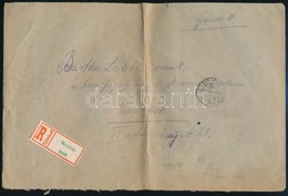 1945 (4. Díjszabás) Ajánlott Távolsági Levél Kisegítő 6 X 20P/30f Bérmentesítéssel, 60P-vel Alul Bérmentesítve - Other & Unclassified