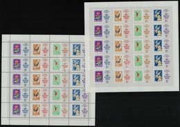 ** 1965 Bélyegnap (38.) Fogazott és Vágott Teljes ív (33.000) / Mi 2175-2178 Perforated + Imperforate Complete Sheets - Other & Unclassified