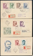 1960 Arcképek Sor 7 Db Ajánlott FDC-n - Andere & Zonder Classificatie