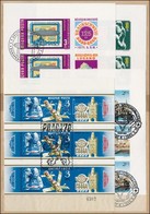 O 1977-1983 4 Klf Vágott Kisív (15.000) / 4 Different Imperforate Mini Sheets - Sonstige & Ohne Zuordnung