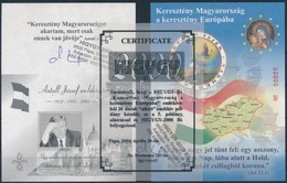 ** 2004 Keresztény Magyarország Emlékívpár, Aláírással (5 Pld) - Sonstige & Ohne Zuordnung