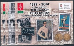 ** 2014 115 éve Született Jekelfalussy Piller György 4 Db-os Emlékív Garnitúra - Andere & Zonder Classificatie