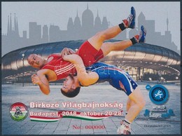 ** 2018 Birkózó VB Emlékív 000000 Piros Sorszámmal - Otros & Sin Clasificación