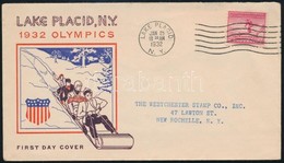 1932 Téli Olimpia FDC - Sonstige & Ohne Zuordnung