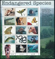 ** 1996 Veszélyeztetett állatok Kisív,
Endangered Animals Mini Sheet
Mi 2769-2783 - Sonstige & Ohne Zuordnung