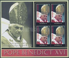 ** 2005 XVI. Benedek Pápa Kisív,
Pope Benedict XVI Minisheet
Mi 4295 - Sonstige & Ohne Zuordnung
