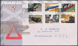 1993 Vonat öntapadós Sor Mi 1354-1359 FDC-n - Altri & Non Classificati