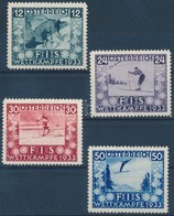 * 1933 Ifjúságért: Sí Verseny Sor Mi 551-554 - Autres & Non Classés