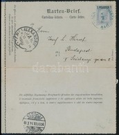 1900 Hajóposta Zárt Levelezőlap Budapestre,
Paquebot Cover Card From Alexandria Lloyd Austriaco XLII To Hungary - Other & Unclassified