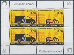 ** 2013 Europa CEPT Postai Járművek Blokk Mi 29 - Andere & Zonder Classificatie