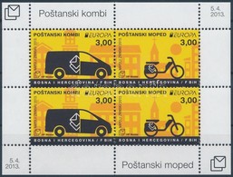 ** 2013 Europa CEPT Postai Járművek Blokk Mi 29 - Other & Unclassified
