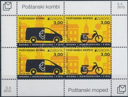 ** 2013 Europa CEPT, Postai Járművek Blokk Mi 29 - Andere & Zonder Classificatie