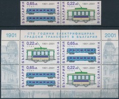 ** 2001 Villamos és Vasút Pár + Kisív Mi 4503-4504 - Andere & Zonder Classificatie