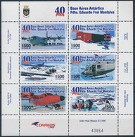 ** 2010 40 éves Az Antarktisz Bázis Kisív Mi 2378-2383 - Altri & Non Classificati