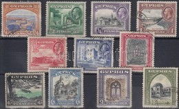 O 1934 Tájkép Sor Mi 118-128 (foghibák / Perf. Faults) - Andere & Zonder Classificatie