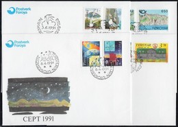 1991 4 Db FDC Mi 215-222 - Altri & Non Classificati