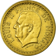 Monnaie, Monaco, 2 Francs, Undated (1943), Poissy, TTB+, Cupro-Aluminium - 1922-1949 Louis II