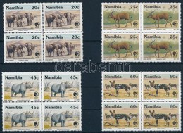 ** 1993 Állatok Sor Négyestömbökben,
Animals Set In Blocks Of 4
Mi 735-738 - Other & Unclassified