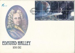 1986 Halley-üstökös Kisív FDC-n Mi 87-96 - Sonstige & Ohne Zuordnung