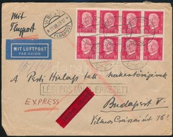1929 Expressz Légi Levél Budapestre / Express Airmail Cover To Hungary - Other & Unclassified
