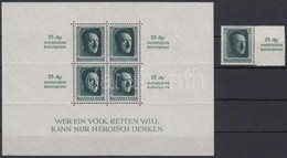 ** 1937 Mi 648 Bélyeg + Mi 11 Blokk (Mi EUR 360.-) (körömnyomok A Blokkon / Gum Creases) - Sonstige & Ohne Zuordnung