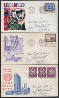1951 Mi 1-9 6 Klf FDC (bélyegek önállóan és összefüggésekben) - Sonstige & Ohne Zuordnung