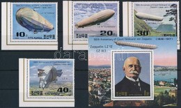 ** 1988 Zeppelin ívsarki Sor Mi 2948-2951 + Blokk 237 - Andere & Zonder Classificatie