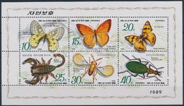 ** 1989 Rovarok, Lepkék Kisív,
Insect, Butterfly Minisheet
Mi 3010-3015 - Sonstige & Ohne Zuordnung