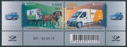 ** 2013 Europa CEPT Postai Járművek ívsarki Pár Mi 763-764 - Sonstige & Ohne Zuordnung